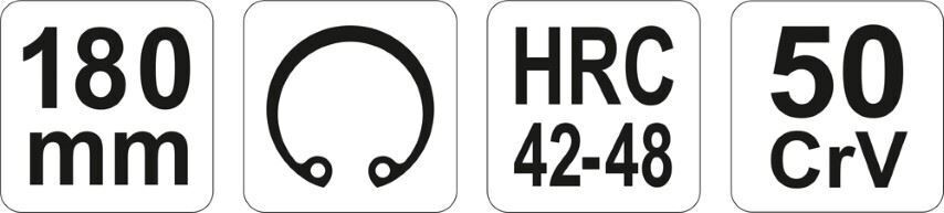 Yato YT-2139 Sprentring pliers 180mm Seegering tongs safety ring tongs