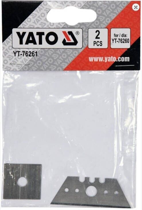 Yato Ersatzklingen für Kantenhobel Messerklinge Trapezklinge Quadratklinge 2tlg.