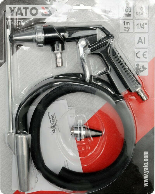 Yato YT-2375 Sandstrahlpistole Pistole für Sandstrahler Schlauch 6,3mm 160l/min