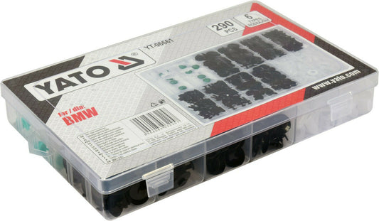 YATO YT-06661 AutoClips for BMW replacement clips 290 pc sorting box fastening clips