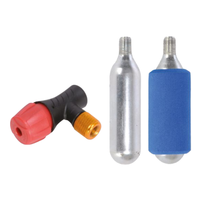 CO2 Pumpe Alu Luftpumpe Kartuschenpumpe Auto Kfz Fahrrad Presta Schrader Ventil