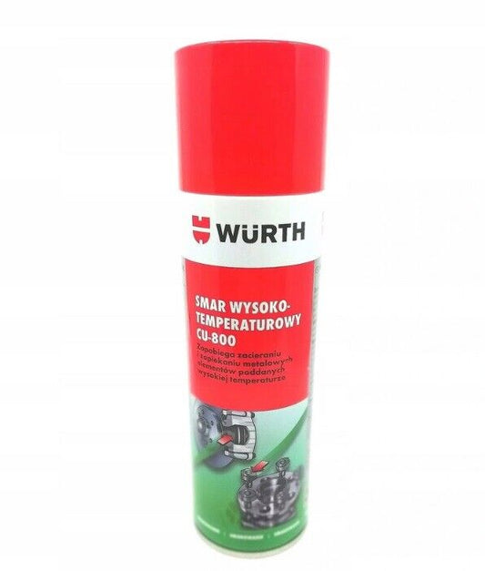 Würth CU-800 300ml Kupferspray Kupferfett Schmiermittel hitzebeständig Spühdose