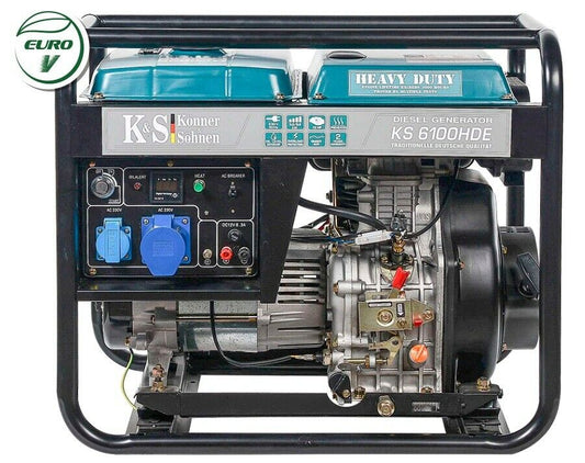 K&S 6100HDE Notstromaggregat 230V Diesel Stromgenerator Notstromerzeuger 5.5kW - Flex-Autoteile