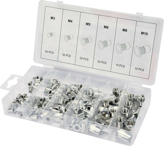 Yato yt-36460 aluminum rivet nut set rivet nut 150 pc. Blind rivet nut M3-m10