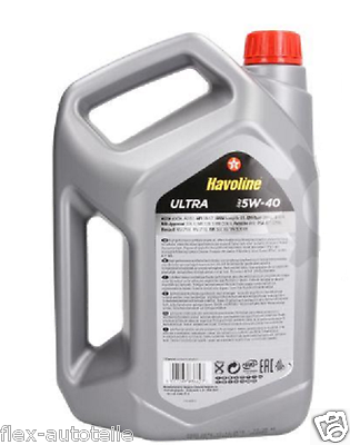 Havoline SAE 5W40 4L synthetic high-performance engine oil for BMW VW Renault Opel