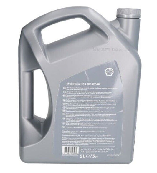 5L Shell Helix HX8 ECT 5W-30 VW T5 504.00 507.00 Mercedes 229.51 229.31 ACEA C3
