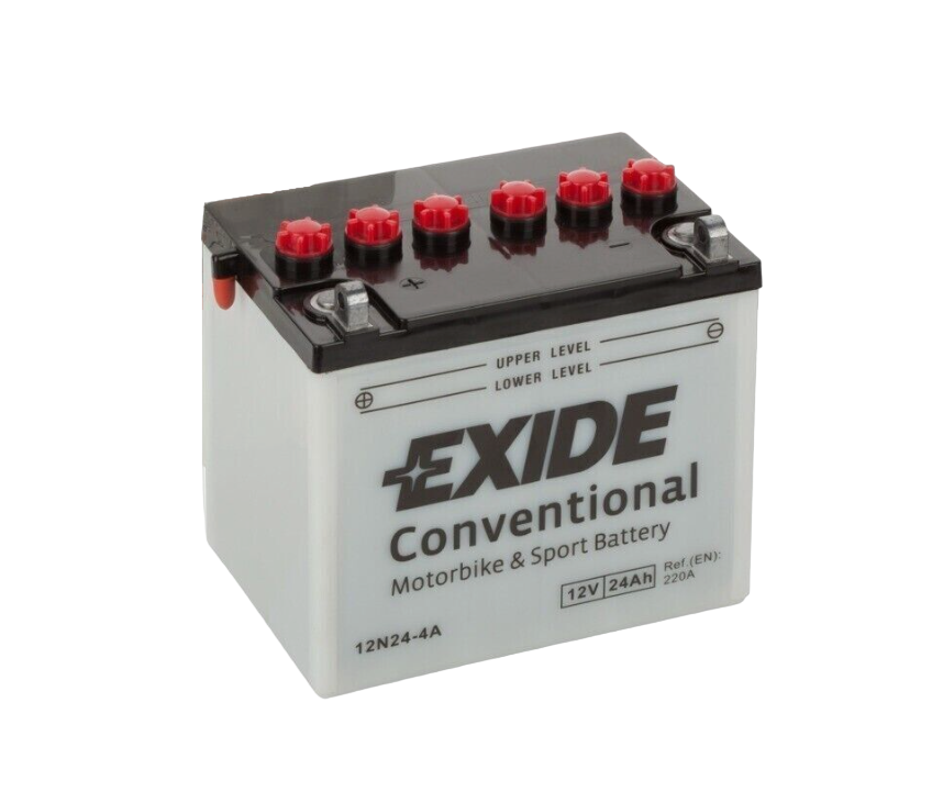 Batterie Exide 12N24-4A 12V 24AH 220A 185X125X175 Motorrad