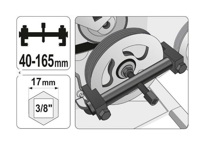 Yato yt-25480 belt slices pull-outer alternator crankshafts outdoor puller