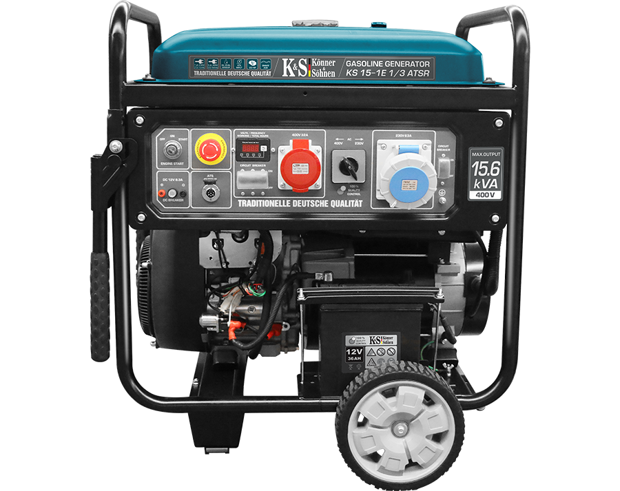 K&S emergency power unit 230V 400V gasoline electricity generator emergency generator 11.5 kW ATS
