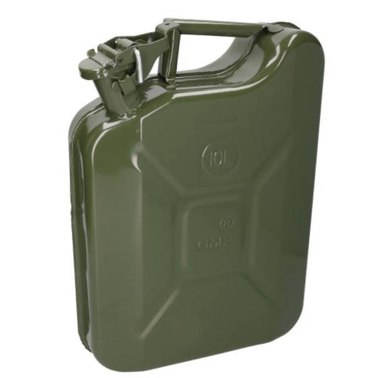 10l canister metal canister reserve canister metal canister fuel tank color green