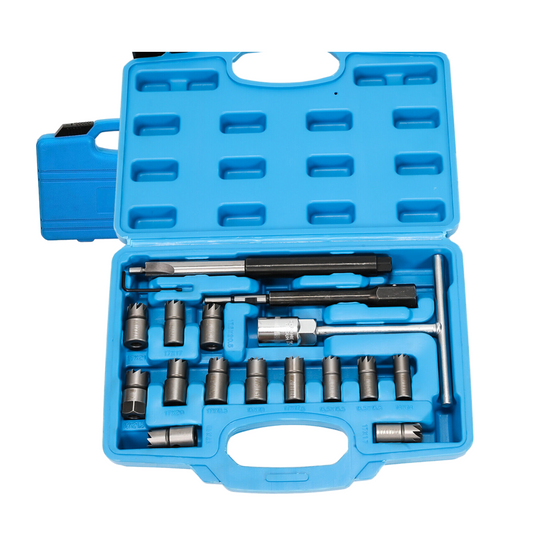 17tlg Satz Diesel Injektoren Injektor Fräser Dichtflächen Dichtsitz Werkzeug Kit