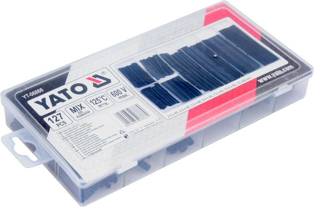 YATO YT-06866 shrink hose set range 127 pc. 2-13 mm cable insulation