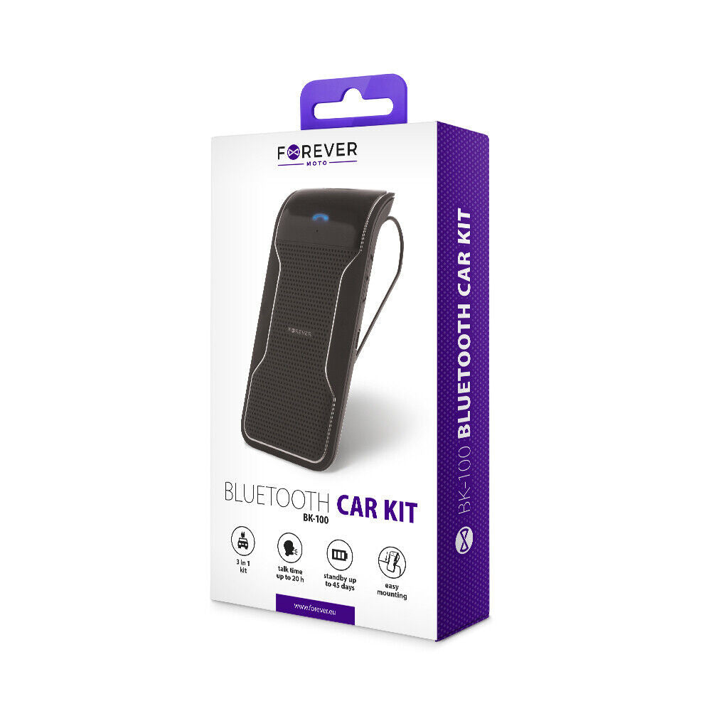 Forever BK-100 Bluetooth Freisprecheinrichtiung Freisprechanlage Auto KFZ