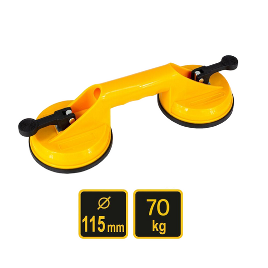 Saugheber Glassauger Glasheber Vakuumheber Gummisauger Saugnapf 2 Punkt 70kg