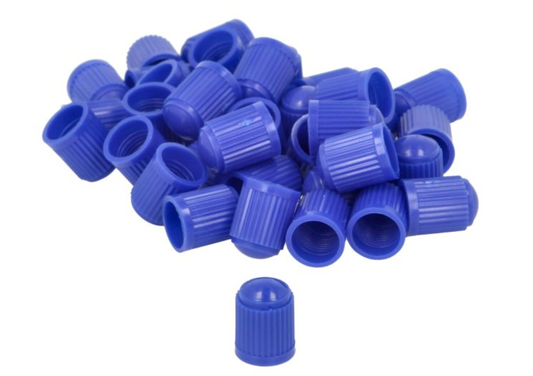 100x Ventilkappe Blau AV Autoventil Schrader Abdeckung Schutz Kunststoff Fahrrad