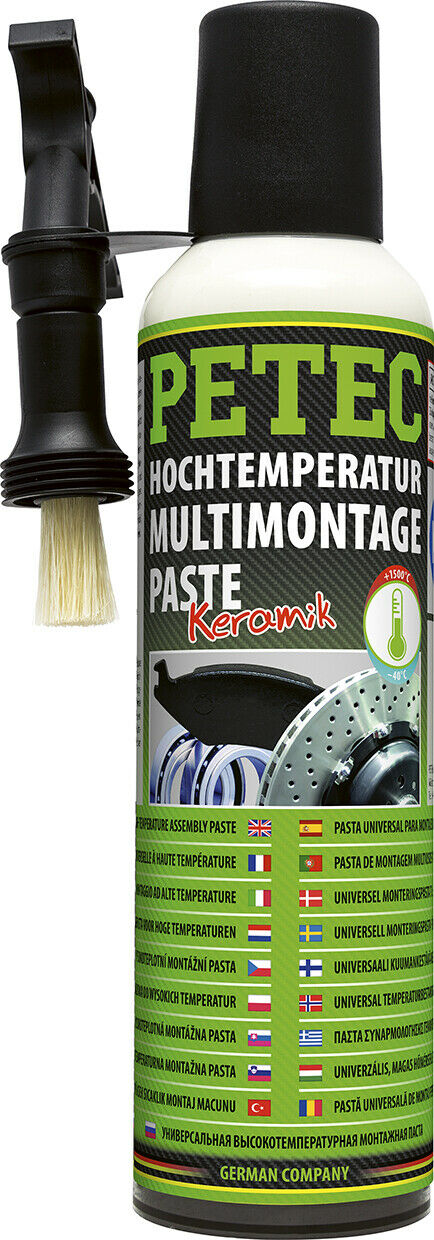 Petec Hochtemperatur Multi Montagepaste 200ml Keramikpaste Bremsen Schmiermittel