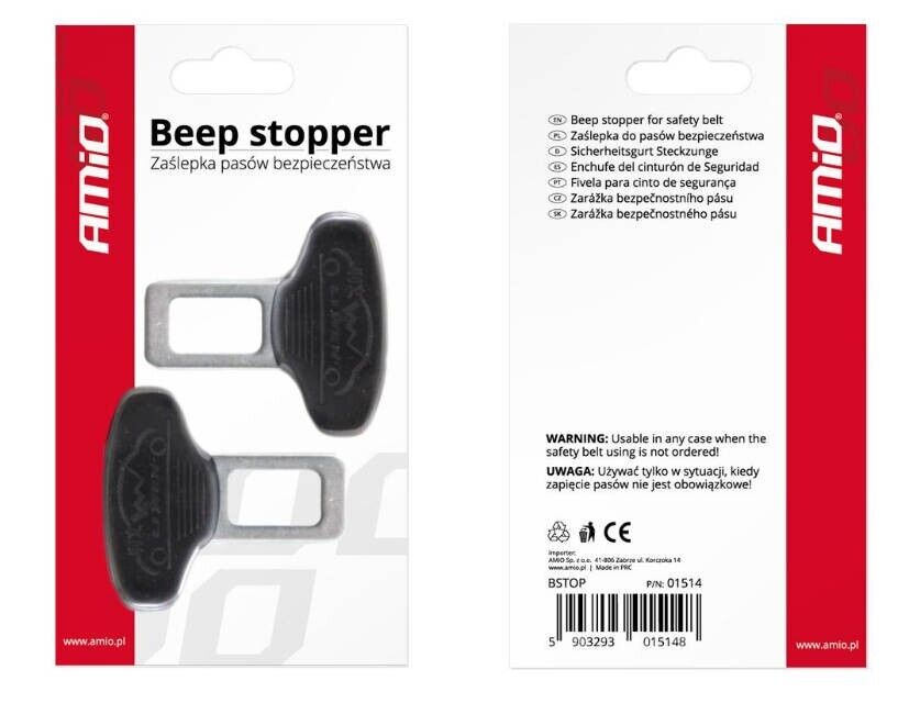 2 Auto Kfz Sicherheitsgurt Cam Lock Gurtalarm Sicherheitsgurt Schnalle Stecker