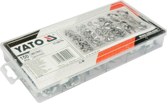 YATO YT-06776 FLÜGELMUTTERN SATZ M4-M10 SORTIMENT 150-teilig FLÜGEL MUTTER SET - Flex-Autoteile