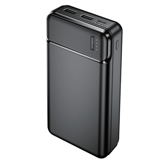 Maxlife 20000mAh Powerbank 2x 2,4A USB & USB-C & micro-USB Akku Batterie Schwarz