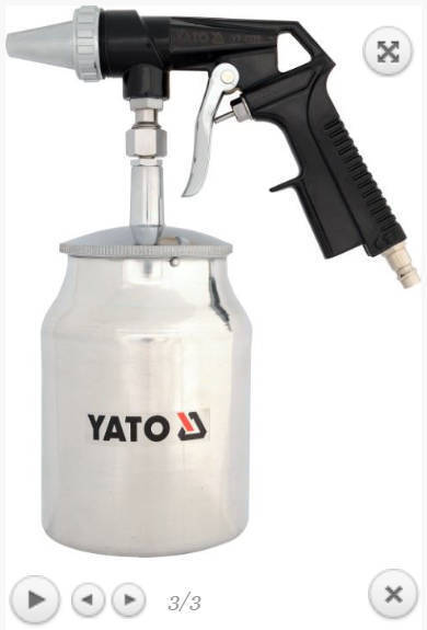 Sandblasting pistol compressed air sandblasters beam gun 1l sandblasting container