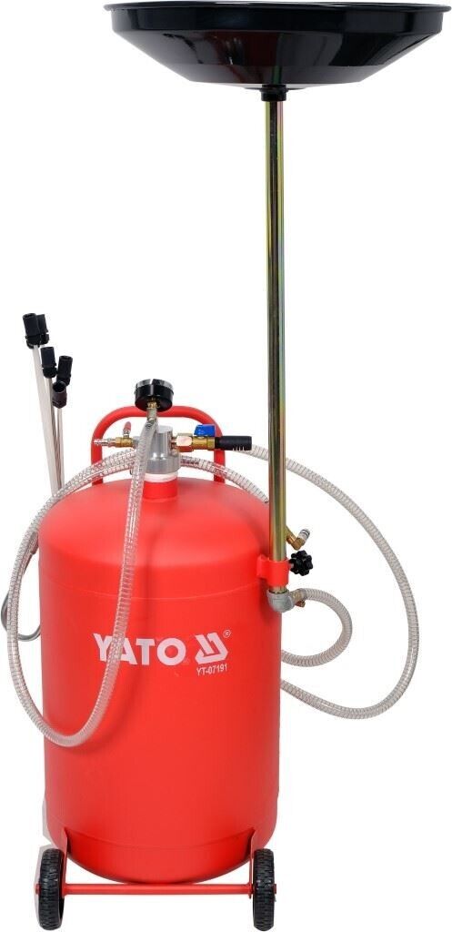 Yato Altölauffanggerät Absauggerät Ölabsauggerät Altölsammler Ölauffangwagen  65l - Flex-Autoteile