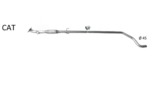 Auspuffrohr Flexrohr Vorderrohr Abgasrohr Hosenrohr Fiat Grande Punto 1.3 D