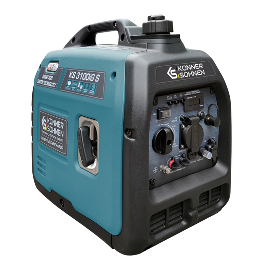 K&S Notstromaggregat Dual LPG GAS Benzin Inverter Stromerzeuger Generator 3,1KW