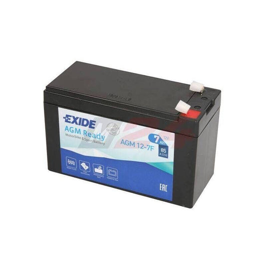 EXIDE AGM Ready 12-7F Motorrad Batterie 12V 7Ah 85A Backup Alarmanlage Quad ATV
