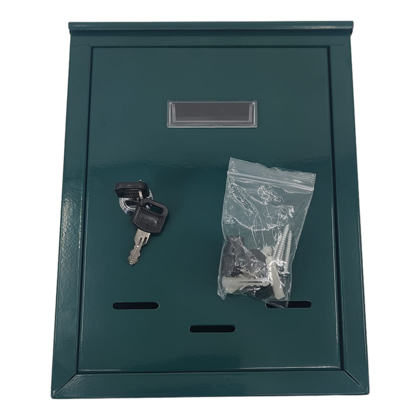 Vorel Briefkasten Grün klein Wandbriefkasten Postkasten Pulverbeschichtet Metall