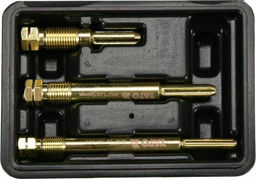Yato YT-05341 Glühkerzen Gewinde Reparatur Satz Werkzeug Set Reinigung M10 M12