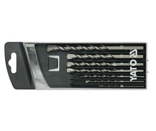 Yato YT-4390 drill set 7Tlg stone drill drilling tool concrete drill 4 5 6 8 9 10 12