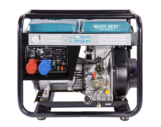 K&S Notstromaggregat 230V 400V Diesel Stromgenerator Notstromerzeuger 6.5kW ATS