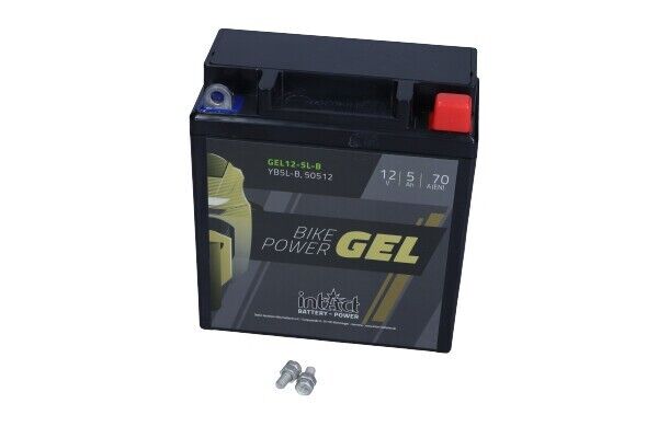 Intact 12-5L-B Motorradbatterie GEL Batterie 12V 5Ah 70A 119x61x131mm ITC YB5L-B