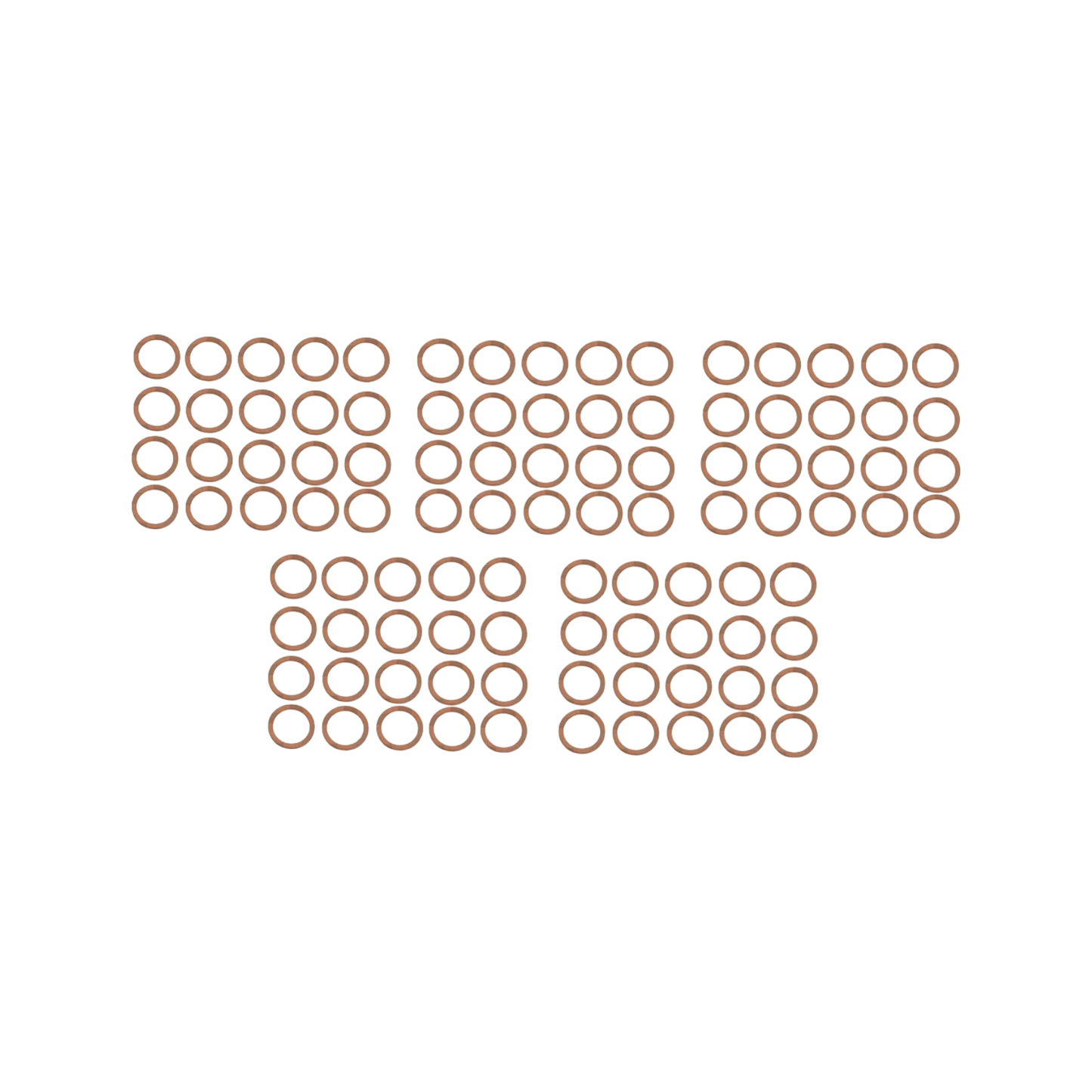 100x Dichtring Kupfer Ablassschraube Schraube Unterlegscheibe universal 16mm10mm