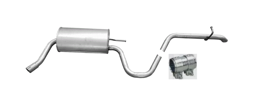 Endschalldämpfer Endtopf Auspuffanlage für Kia Ceed 1.4 1.6 CVVT LPG 2007-2012