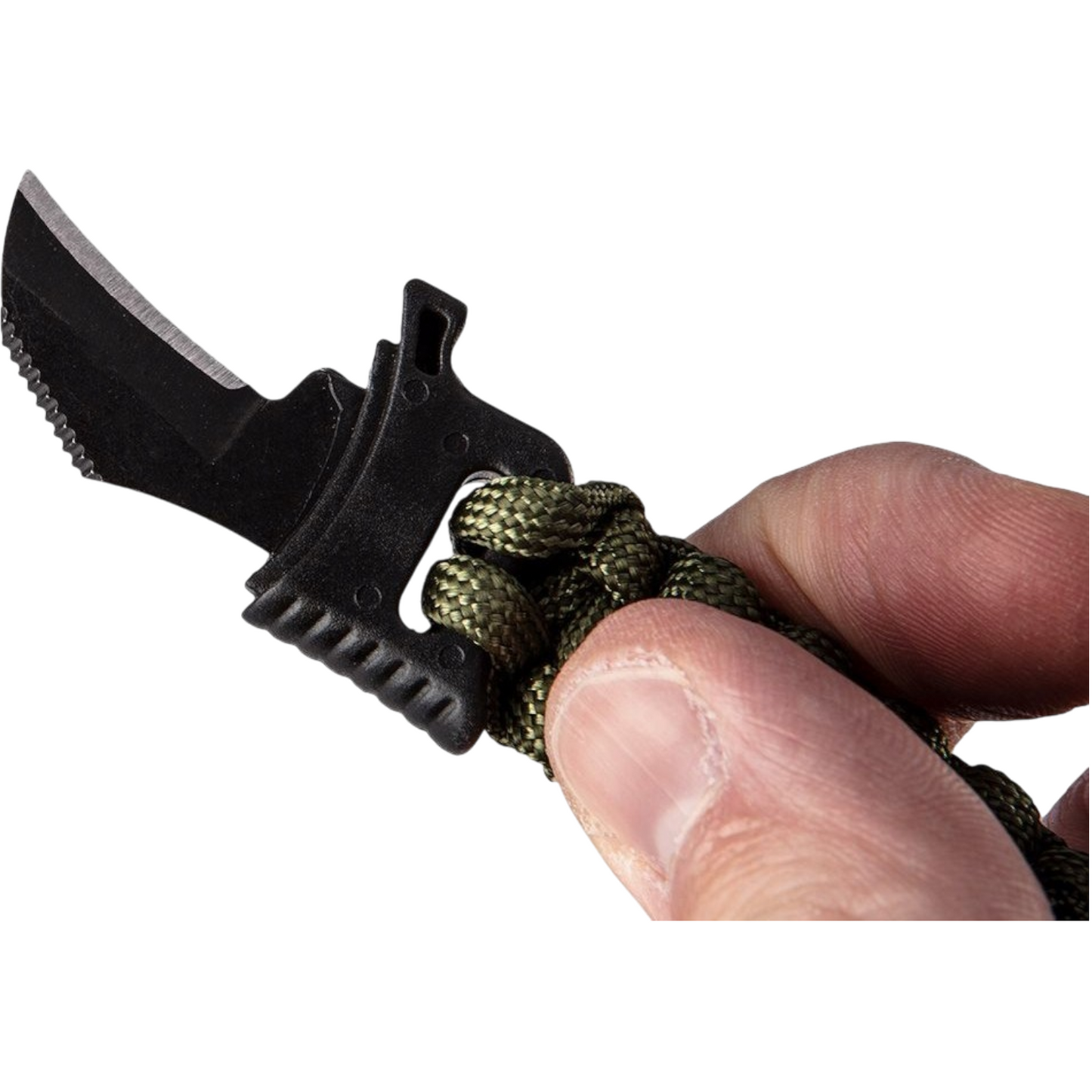 Survival Überlebens Armband Pfeife Kompass Feuerstein Seil Klinge grün Prepper