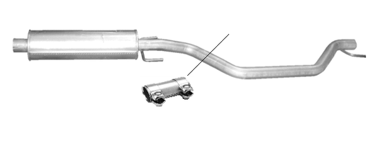 Middle sound dampers mid -opel Mitte Opel Signum CC Vectra C 2.0 2.2 DTI