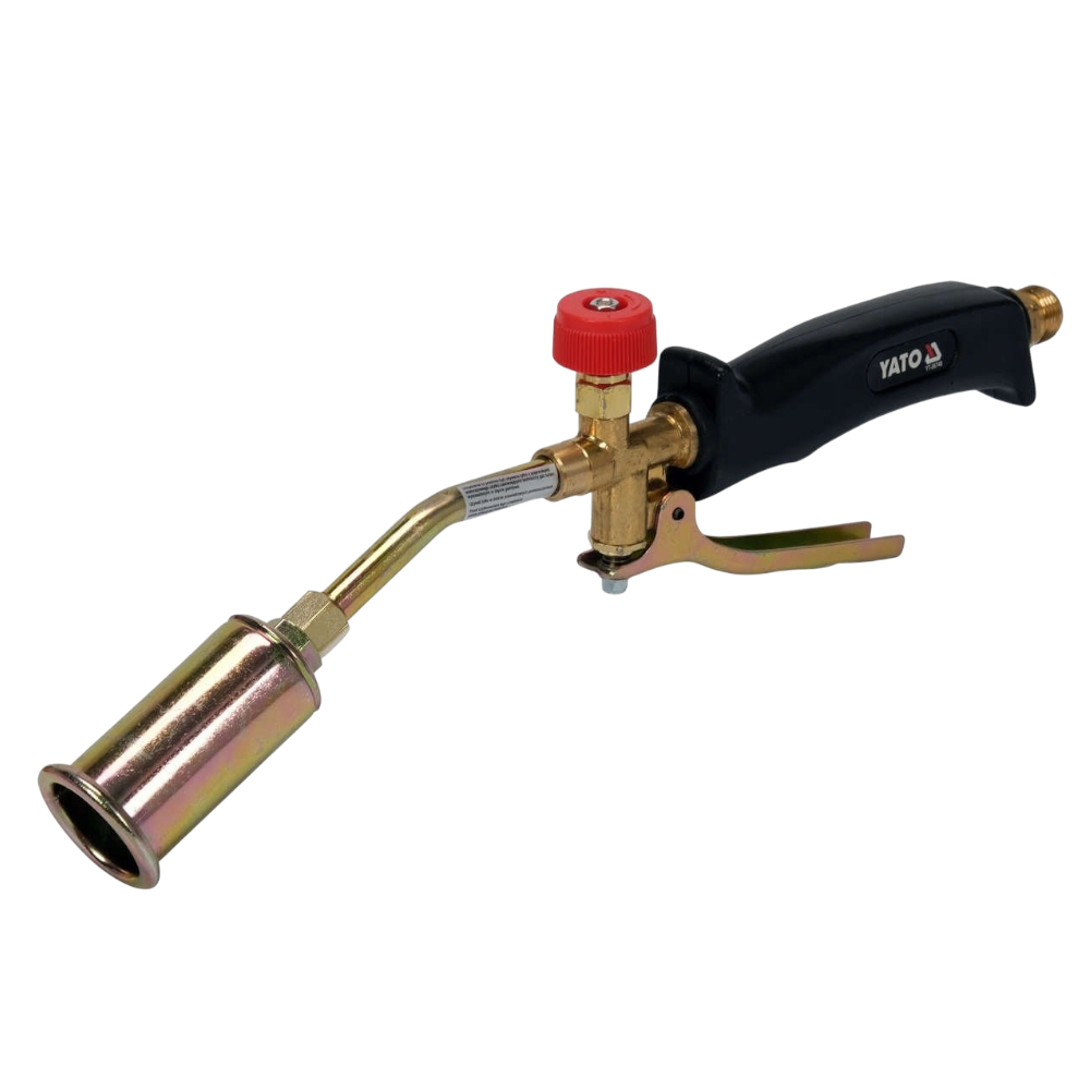 Gasbrenner 18 kW 1289 g/h Lötgerät Gaslötgerät 370mm Abflammgerät mit Adapter