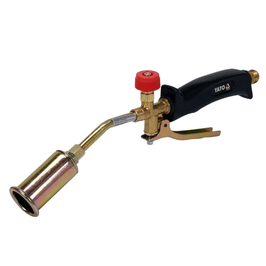 Gasbrenner 18 kW 1289 g/h Lötgerät Gaslötgerät 370mm Abflammgerät mit Adapter