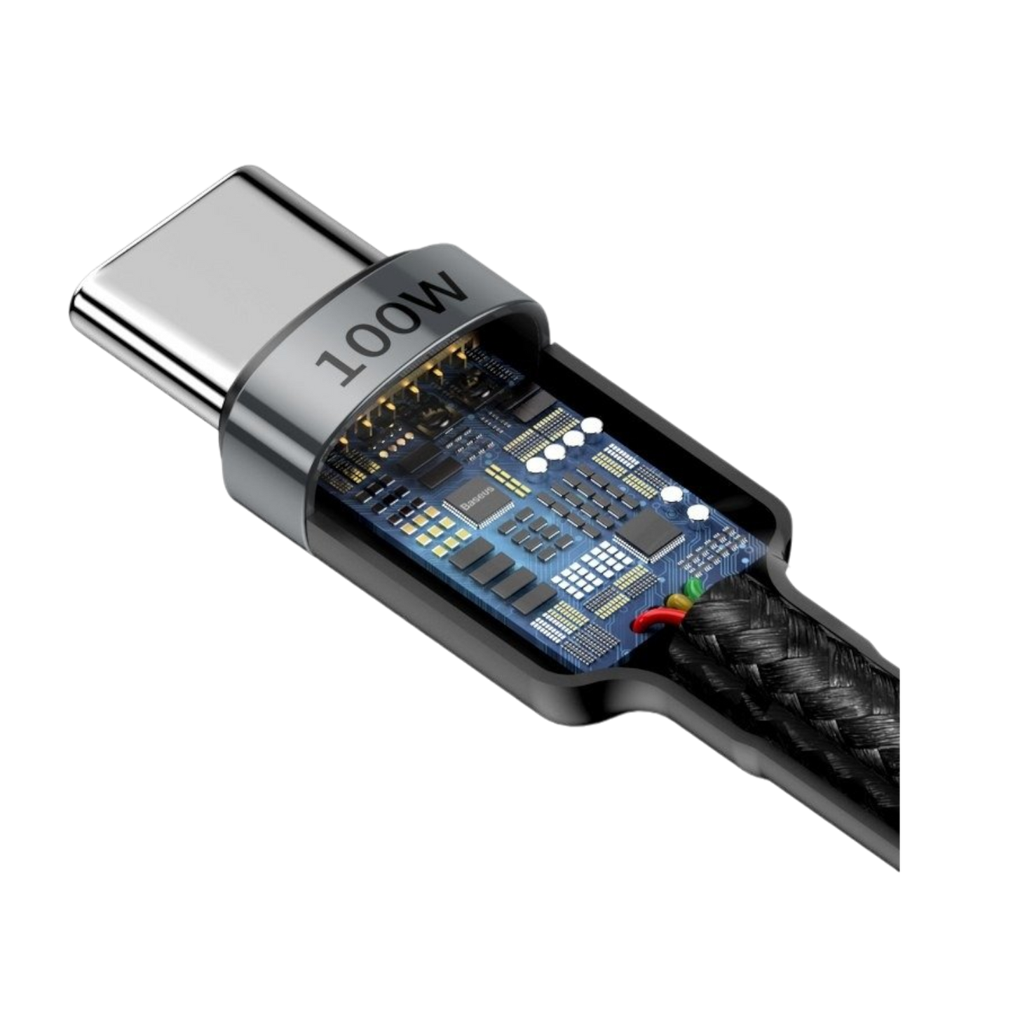 Baseus USB C zu USB C 2m Ladekabel 100W Schnellladekabel Datenkabel für Handy PC