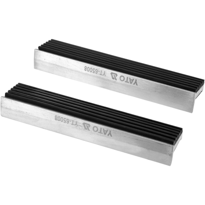 Schutzbacken Set 8tlg Schraubstock 150mm Alu magnetisch Gummi Kunststoff Kerben