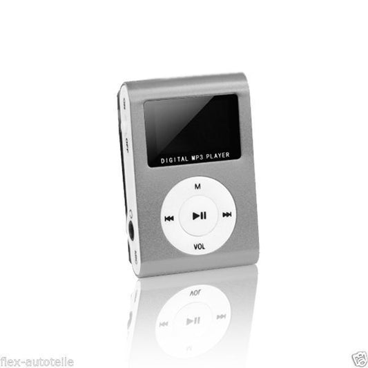 MP3 Player Digital LCD Bildschirm LED Licht Miniclip Musik