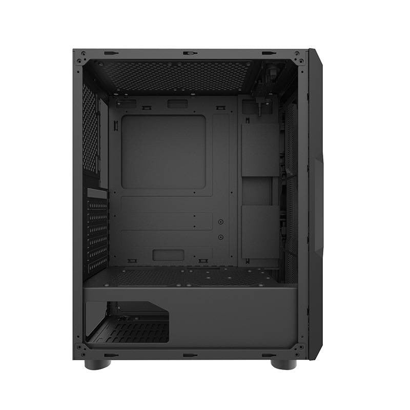 PC-Gehäuse Aquarius Mesh Middle Computer Tower Schwarz Acrylglas 8Lüfter möglich
