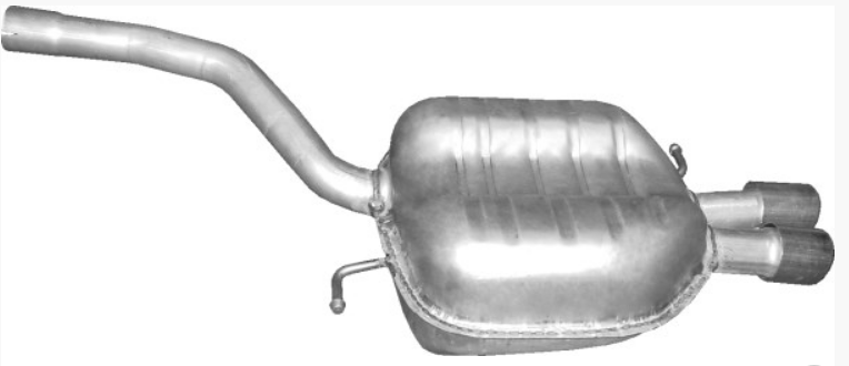 Exhaust rear silencer for VW CC, PASSAT 2.0D 08.05-12.16