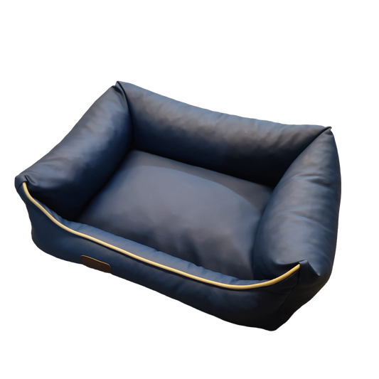Dog bed dog basket dog pillow dogofa berth berth synthetic leather size. S blue
