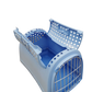Transportbox Linus Cabrio Hunde Katzen Haustier bis 7 Kg Tierbox Reisebox Blau