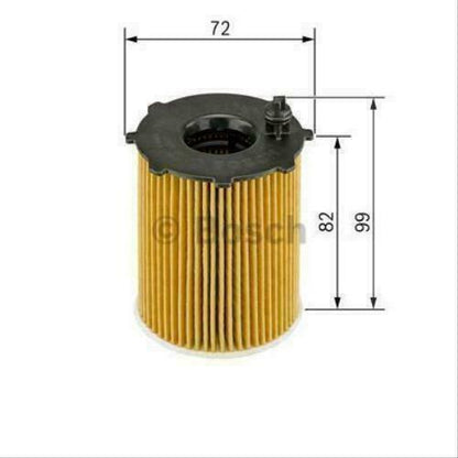 1x original BOSCH oil filter for Volvo CITROEN BERLINGO S40 II, S60 II, S80 II