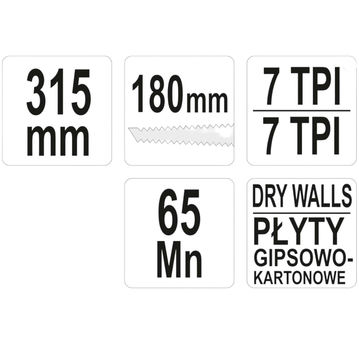 Gipskartonsäge Gipssäge 180mm Profi Säge Trockenbau Schlag Stichsäge Handsäge 7T