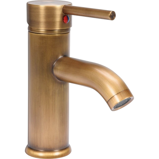 Wasserhahn Waschtischarmatur Waschbecken Badarmatur Einhebel Retro Bronze