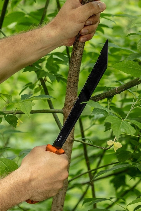 Machete Buschmesser Säge 25/40 cm Sägezahnung Camping Jagd Outdoor Garten klein